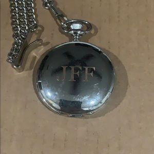 Engraved ‘JFF’ Men’s Quartz Pocket-watch